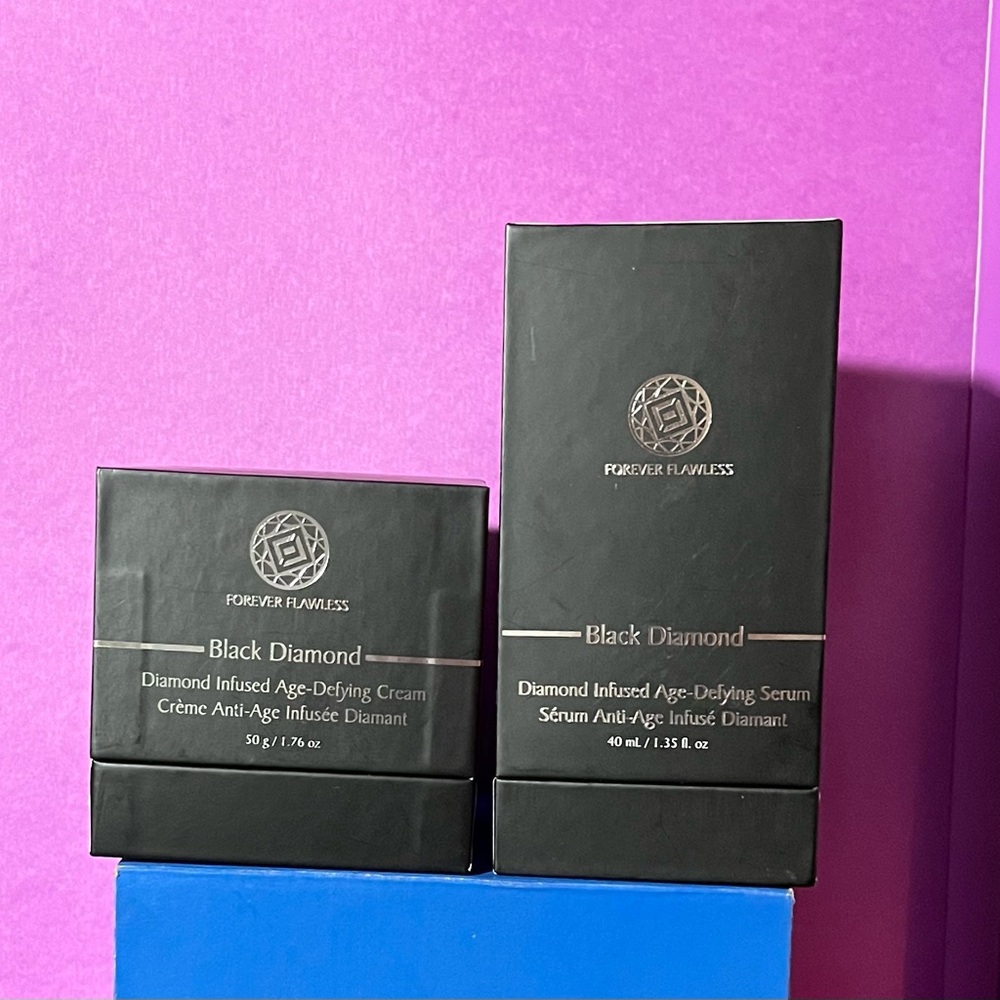 Forever Flawless Black Diamond Serum & Cream Set. Brand new, never used.